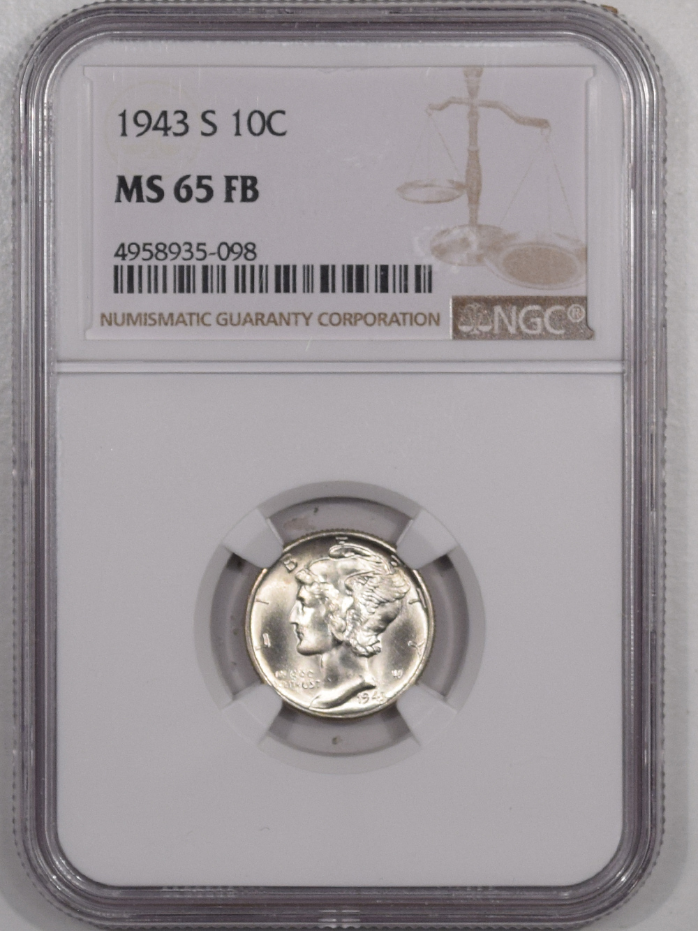 1943 mercury dime d