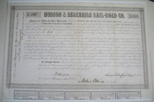 Documents & Autographs 1848 HUDSON RAILROAD BOND NOTE MILLARD FILLMORE SIGNED EXC/NR MINT