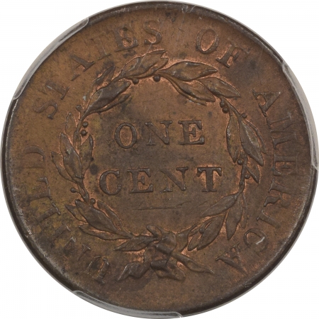 Coronet Head Large Cents 1818 CORONET HEAD LARGE CENT – PCGS AU-58, ORIGINAL SURFACES!