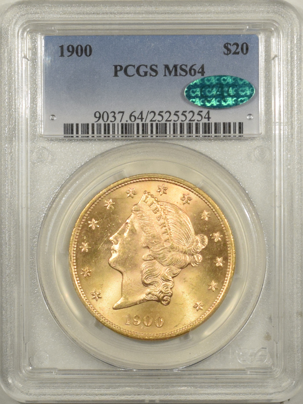 1900 Liberty Gold Pcgs Ms 64 Cac Approved The Reeded Edge Inc