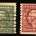 Postage SCOTT #443,444, 1c GREEN, 2c CARMINE, TY 1, PERF 10 VERT, ABT FINE – CATALOG $85