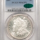 Dollars 1897 MORGAN DOLLAR – PCGS MS-65 PL, WHITE PROOFLIKE GEM W/ A CLEAN CHEEK!