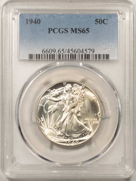 New Certified Coins 1940 WALKING LIBERTY HALF DOLLAR – PCGS MS-65, PREMIUM QUALITY!