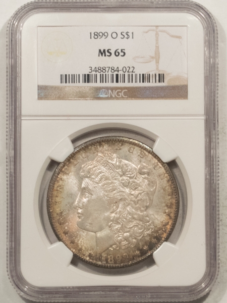 Dollars 1899-O MORGAN DOLLAR – NGC MS-65, ORIGINAL GEM!