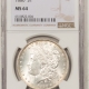 Morgan Dollars 1878 8TF MORGAN DOLLAR – NGC MS-62, FRESH WHITE & LOOKS CHOICE!