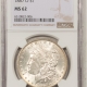 Morgan Dollars 1884-O MORGAN DOLLAR – NGC MS-63, LOOKS PL & FROSTY, PREMIUM QUALITY!