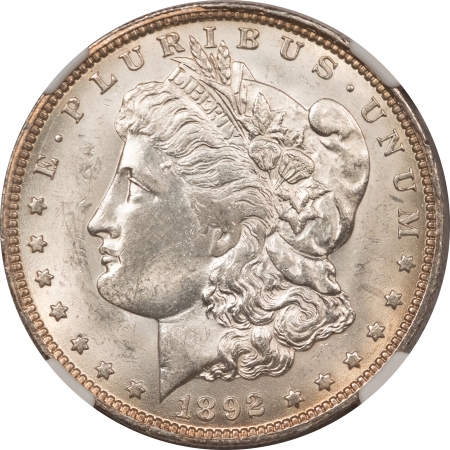 Morgan Dollars 1892-O MORGAN DOLLAR – NGC MS-62 WHITE & LUSTROUS