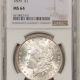 Morgan Dollars 1904-S MORGAN DOLLAR – NGC VF-30, LOOKS VF-35+, PREMIUM QUALITY, PERFECT!