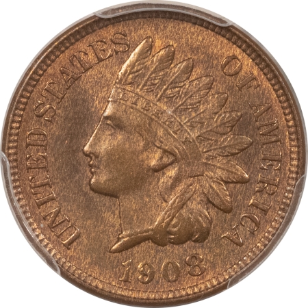 Indian 1908 INDIAN CENT – PCGS MS-63 RB