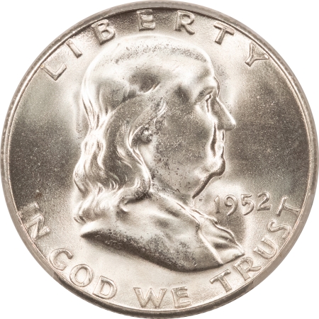 Franklin Halves 1952-S FRANKLIN HALF DOLLAR – PCGS MS-65, BLAST WHITE GEM!