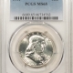 Franklin Halves 1961-D FRANKLIN HALF DOLLAR – PCGS MS-65, BLAST WHITE