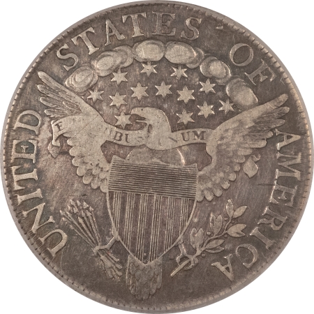 Early Halves 1807 DRAPED BUST HALF DOLLAR, ICG F12 DETAILS, SCRATCHED, NICE ARM’S LENGTH LOOK