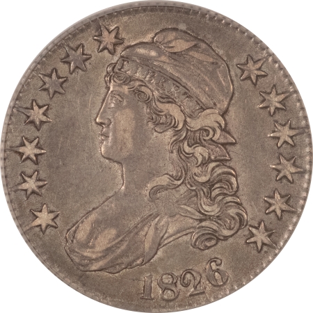 Early Halves 1826 CAPPED BUST HALF DOLLAR, ICG XF-40, WITH A PLEASING LOOK!