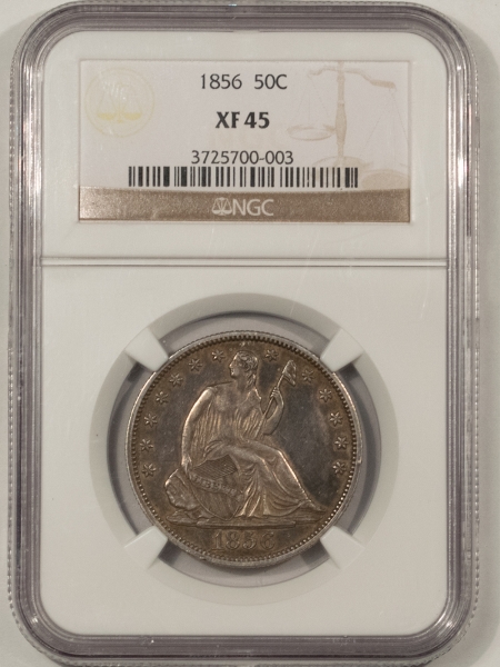 Liberty Seated Halves 1856 LIBERTY SEATED HALF DOLLAR – NGC XF-45