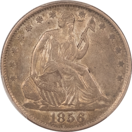 Liberty Seated Halves 1856-O LIBERTY SEATED HALF DOLLAR – PCGS XF-45, ORIGINAL, NICE!