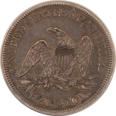 Liberty Seated Halves 1860 LIBERTY SEATED HALF DOLLAR – ANACS EF-45, NICE & ORIGINAL!