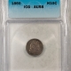 Half Dollars 1842 MEDIUM DATE LIBERTY SEATED HALF DOLLAR, ICG AU-55 DETAILS, WB-105, RPD