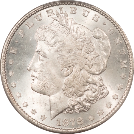 Morgan Dollars 1878 7TF MORGAN DOLLAR, REVERSE OF 1879 – PCGS MS-64, BLAST WHITE!