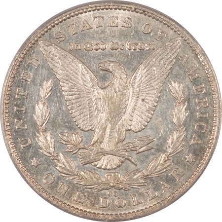 Dollars 1890-CC MORGAN DOLLAR, ICG AU-58, WELL STRUCK & APPEARS PROOFLIKE-NICE!