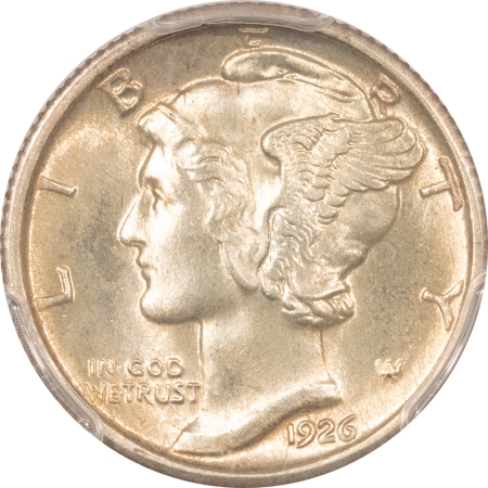 Mercury Dimes 1926 MERCURY DIME – PCGS MS-66 FB, ORIGINAL AND SUPERB!