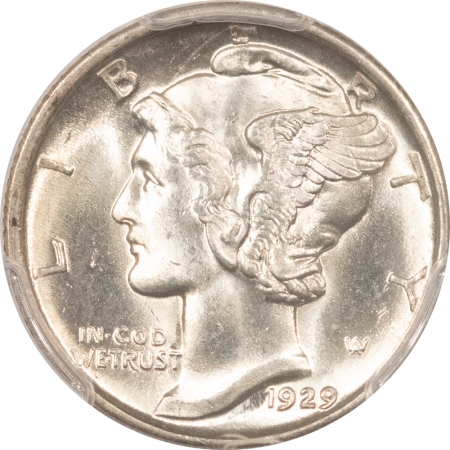 Mercury Dimes 1929-D MERCURY DIME – PCGS MS-65, BLAST WHITE GEM!