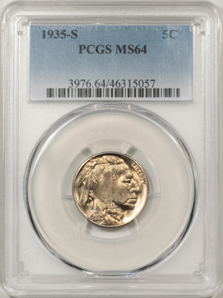 Buffalo Nickels 1935-S BUFFALO NICKEL – PCGS MS-64