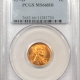 Lincoln Cents (Wheat) 1938-D LINCOLN CENT – PCGS MS-66 RD