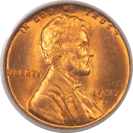 Lincoln Cents (Wheat) 1937-D LINCOLN CENT – PCGS MS-66 RD