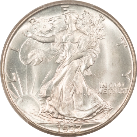 CAC Approved Coins 1937-D WALKING LIBERTY HALF DOLLAR – PCGS MS-66, FRESH WHITE, PQ & CAC APPROVED!