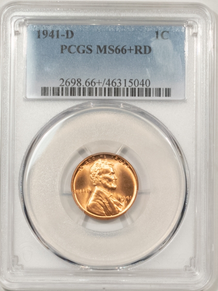 Lincoln Cents (Wheat) 1941-D LINCOLN CENT – PCGS MS-66+ RD