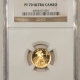 American Gold Eagles, Buffaloes, & Liberty Series 1989-P PROOF 1/10 OZ $5 AMERICAN GOLD EAGLE – NGC PF-70 ULTRA CAMEO, PERFECT!