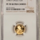 American Gold Eagles, Buffaloes, & Liberty Series 1989-P PROOF 1/10 OZ $5 AMERICAN GOLD EAGLE – NGC PF-70 ULTRA CAMEO, PERFECT!