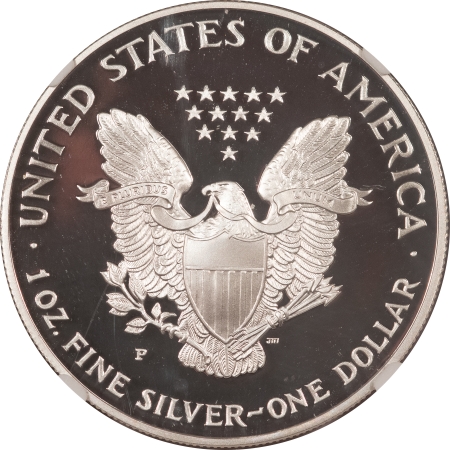 American Silver Eagles 1996-P $1 1 OZ PROOF AMERICAN SILVER EAGLE – NGC PF-70 ULTRA CAMEO, BROWN LABEL