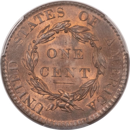 CAC Approved Coins 1820 CORONET HEAD LARGE CENT, LG DATE – PCGS MS-65 RB, SUPERB GEM, CAC APPROVED!