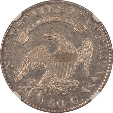 Early Halves 1822 CAPPED BUST HALF DOLLAR, O-114 – NGC AU-53, WELL-STRUCK W/ LUSTER