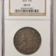 Liberty Seated Halves 1865 SEATED LIBERTY HALF DOLLAR – NGC XF-45, PLEASING CIVIL WAR DATE!