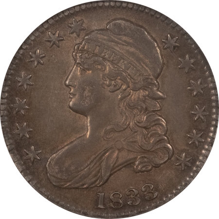 Early Halves 1833 CAPPED BUST HALF DOLLAR – NGC AU-53