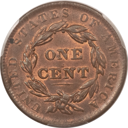 Coronet Head Large Cents 1838 CORONET HEAD LARGE CENT – PCGS MS-63 BN, PERFECT & PREMIUM QUALITY!