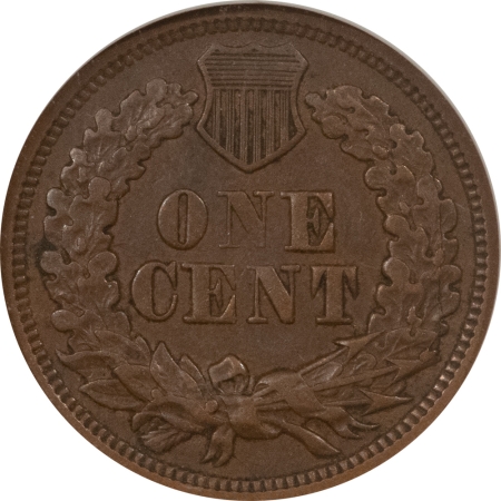 Indian 1868 INDIAN CENT, S-1, DOUBLED DIE OBVERSE, FS-008.2 – ANACS VF-30