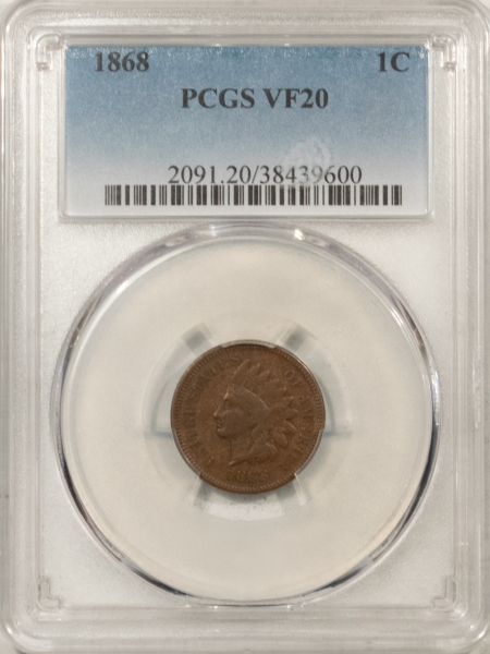 Indian 1868 INDIAN CENT – PCGS VF-20