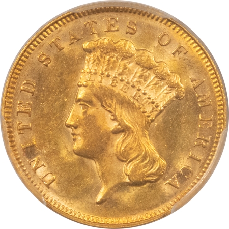 $3 1878 $3 GOLD DOLLAR – PCGS MS-62, FRESH & FLASHY! LOOKS CHOICE!