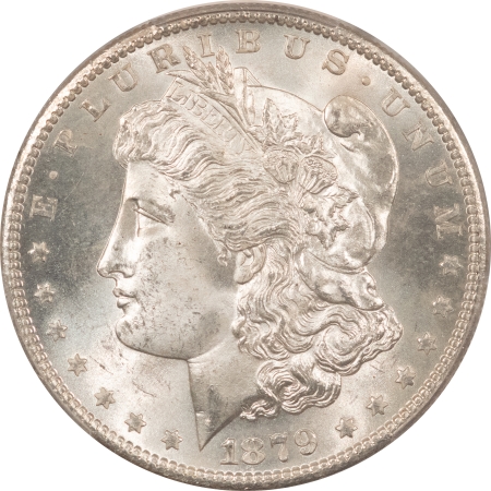 CAC Approved Coins 1879-S MORGAN DOLLAR – PCGS MS-65, PREMIUM QUALITY GEM! CAC APPROVED!