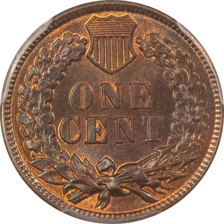 Indian 1880 INDIAN CENT – PCGS MS-63 RB, CHOICE & PLEASING