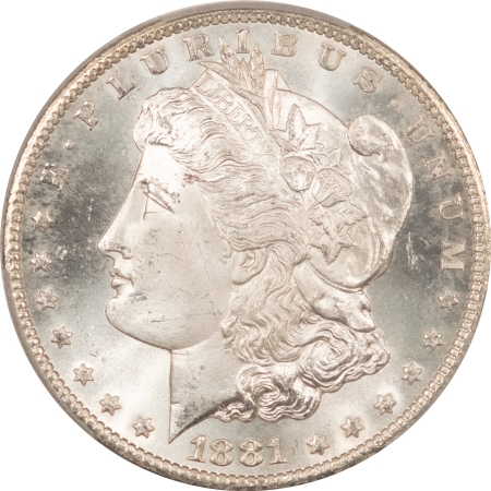 Morgan Dollars 1881-CC MORGAN DOLLAR – PCGS MS-65+ BLAST WHITE CARSON CITY!