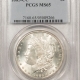 Morgan Dollars 1885-CC MORGAN DOLLAR – PCGS MS-65, BLAST WHITE GEM! CARSON CITY!