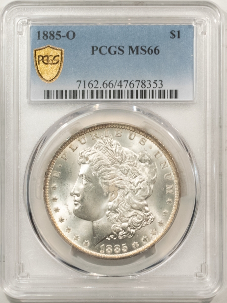 Morgan Dollars 1885-O MORGAN DOLLAR – PCGS MS-66 FROSTY WHITE & LOOKS SUPERB!