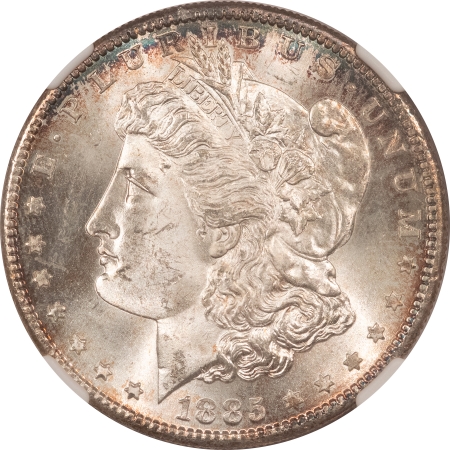 Morgan Dollars 1885-S MORGAN DOLLAR – NGC MS-64, FRESH & FLASHY, GEM LOOK!