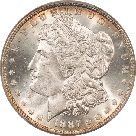 Morgan Dollars 1887 MORGAN DOLLAR – PCGS MS-66, FLASHY & PREMIUM QUALITY!