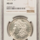 Morgan Dollars 1893 MORGAN DOLLAR – NGC MS-61, ORIGINAL WHITE & PQ! REALLY TOUGH DATE!