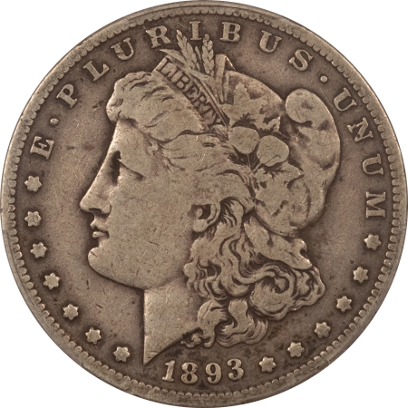 Morgan Dollars 1893-S MORGAN DOLLAR – PCGS VG-8, NICE ORIGINAL KEY DATE!